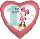 Μπαλόνι 1st Birthday Minnie 17"