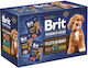 Brit Premium Nassfutter Hunde in Beutel mit Fleisch und Rindfleisch 1020gr