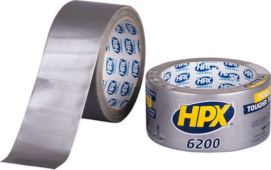 HPX 6200 Αυτοκόλλητη Υφασμάτινη Ταινία Γκρι 10mx48mm
