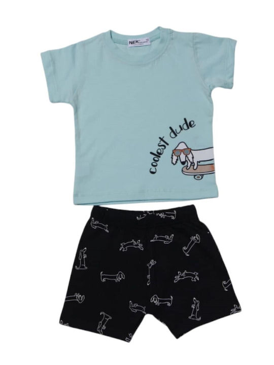 Nek Kids Wear Комплект Лято 2бр Aqua Marine