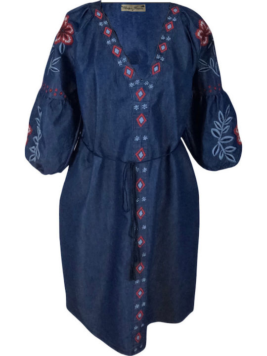 Maxi Damenkleid Blau