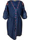Maxi Damenkleid Blau