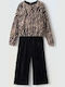 Kids' Set with Pants Winter 3pcs Gold Black