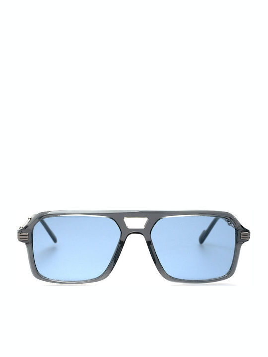 Oliver Peoples Sunglasses Gray with Acetate Frame & Light Blue Lens Oliver Peoples Sunglasses Gray with Acetate Frame & Light Blue Lens