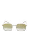 Armani Exchange Unisex Sunglasses with Gold Metal Frame and Gold Gradient Mirror Lens