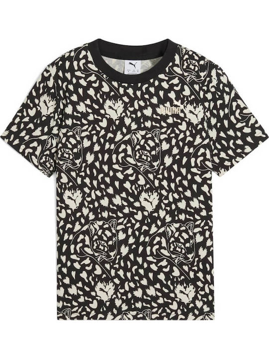 PUMA T-shirt Μαύρο