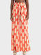 Women's Fabric Pants Black Orange Red
