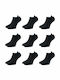 Herren Socken Black 9Pack