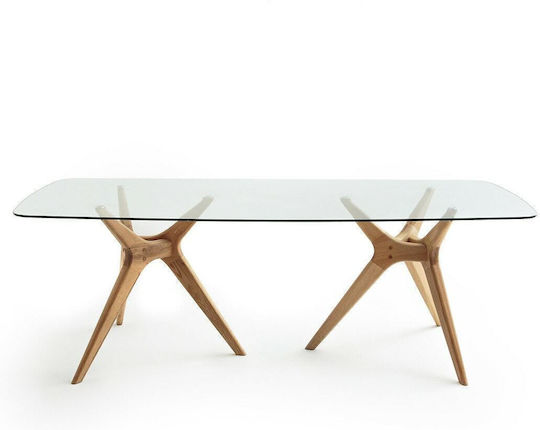 Maricielo Table Dining Room Glass Glass 220x100x75cm