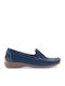 Δερμάτινα Γυναικεία Loafers σε Μπλε Χρώμα