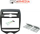 Carmedia Mounting Plate Frames 2 Din for Hyundai ix20 with A/C 2010-2019