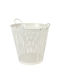 Kaemingk Decorative Basket Metallic with Handles Beige 42.5x33.5x37cm