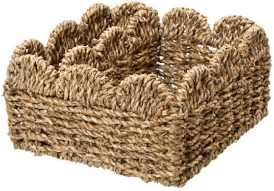 Kaemingk Декоративна Кошница От Слама Кафява 19x19x10см