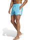 Performance Men's Swimwear Shorts Turquoise Striped