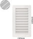 KMT Tools Vent Louver 24x14cm Rectangular with Screen