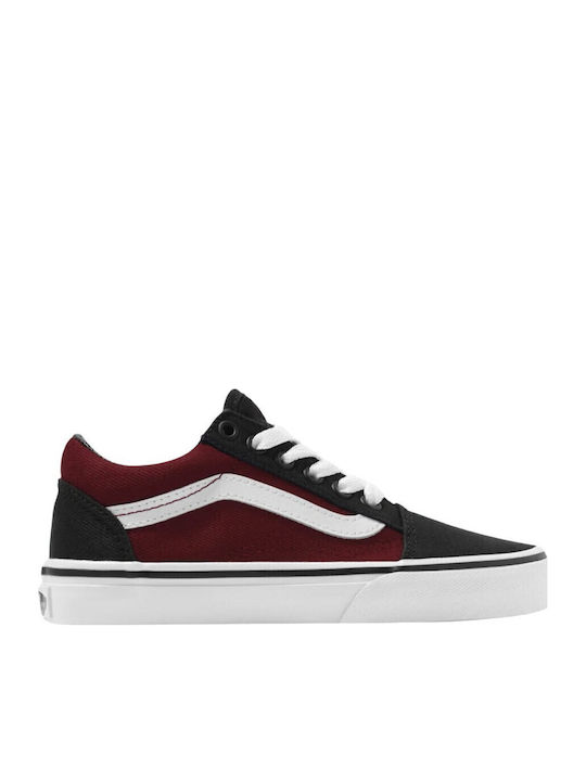 Maroon Top Maroon Vans Kids Vans Old Skool Kids Sneakers Burgundy - Main Image