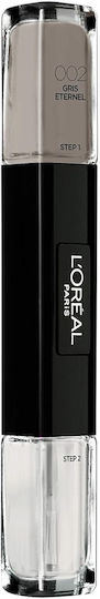 L'Oreal Paris Infallible Glossy Σετ Βερνίκια Νυχιών Μακράς Διαρκείας 002 Gris Eternel 5ml
