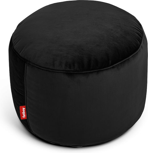 Πουφ Hocker Point Black 50x50x35cm