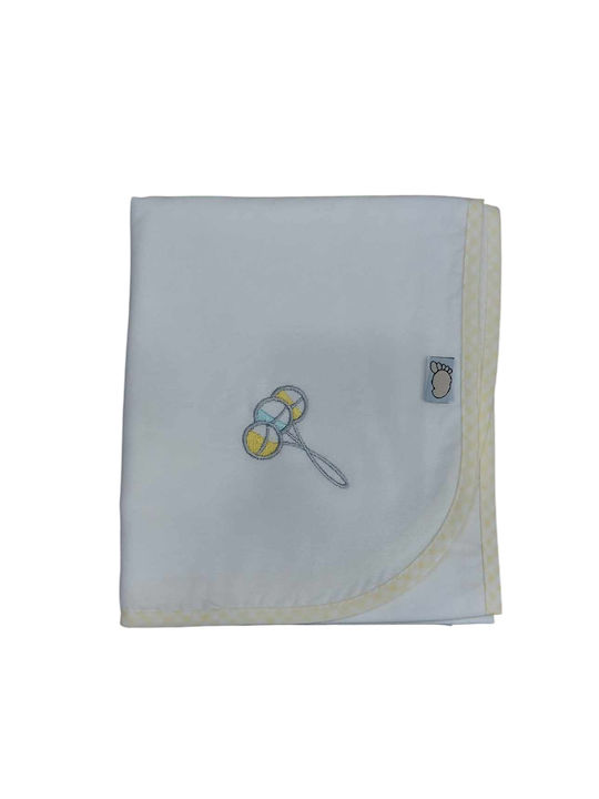 Figlio Bino Broderie Swaddle Blanket Galben 80x...