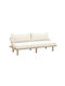 Siesta Διθέσιος Καναπές Κρεβάτι Cream 180x80x59εκ.