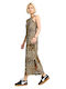 Rochie De Vară Pentru Femei Midi Leopard