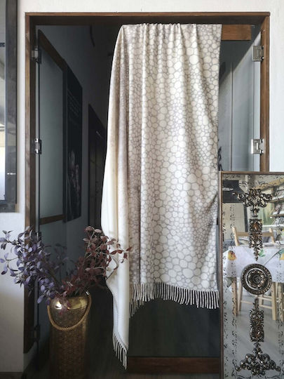 Cotton Club Doppeldecke mit Fransen 210x240cm Beige