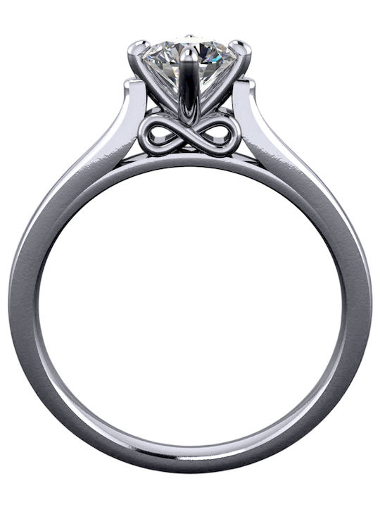 VTJ Single Stone from Silver with Diamond