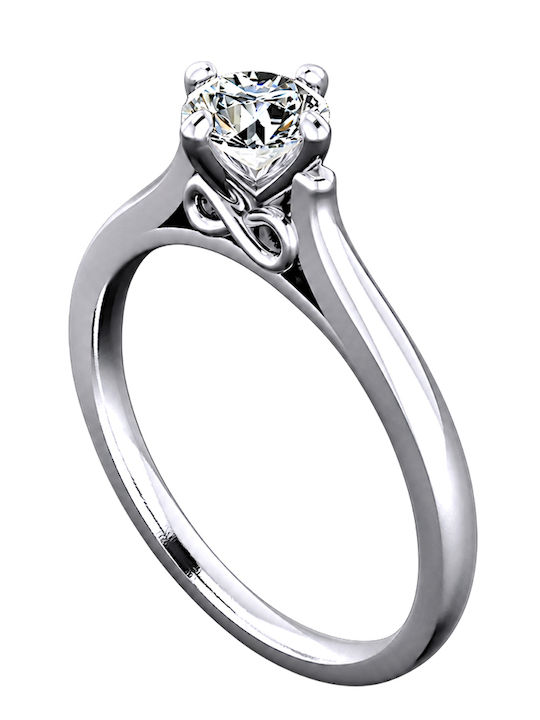 VTJ Einzelsteinring aus Silber mit Diamant