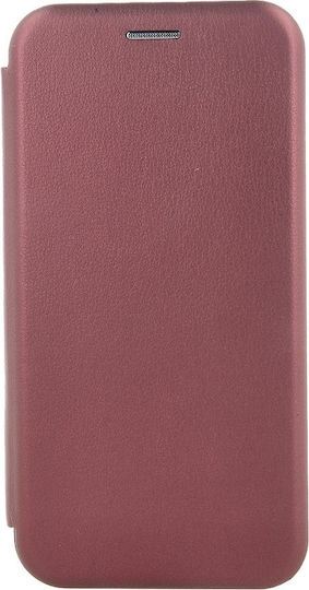 Techwave Curved Book Case Xiaomi Redmi Note 14 Pro 5g 14 Pro+ 5g Burgundy