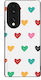 Sonique Heart Serie Hülle Honor 70 5G Weiß 02