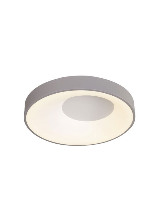 Inlight Deckenleuchte montieren 48cm Grau mit Integrierte LED