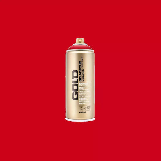 Montana Cans Spray Paint Acrylic with Metallic Effect Gold Red 400ml