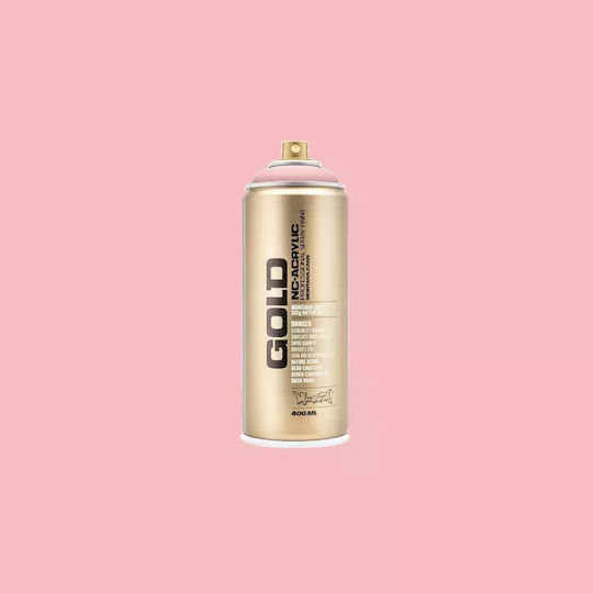 Montana Cans Spray Farbe Acryl mit Metallisch Effekt Gold Litschi 400ml