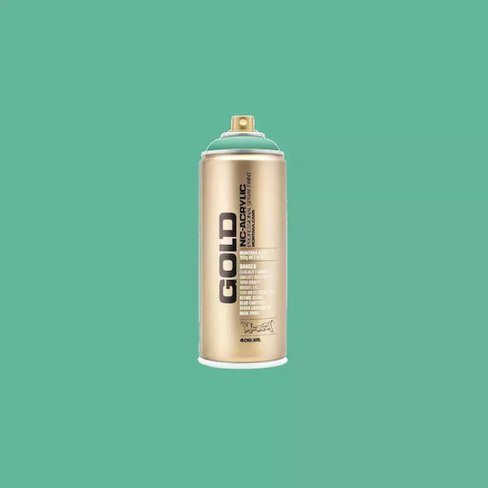 Montana Cans Spray Paint Acrylic with Metallic Effect Gold G6130 Malachite 400ml