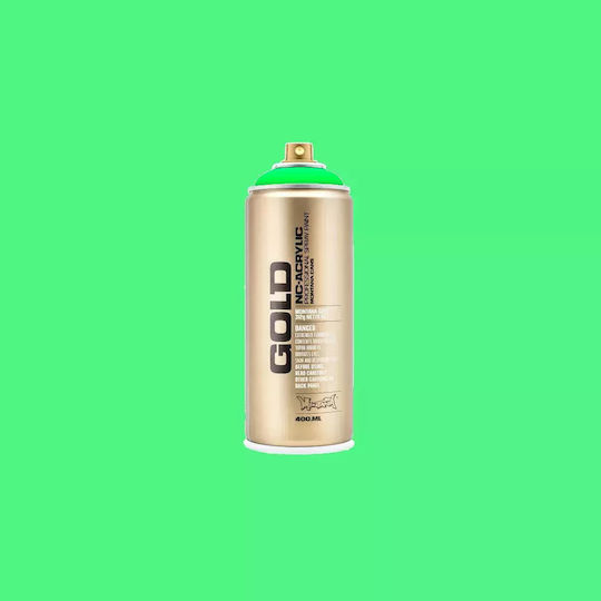 Montana Cans Spray Paint with Metallic Effect Gold F6000 Acid Green 400ml
