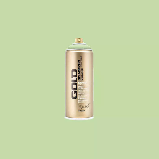 Montana Cans Spray Paint Acrylic with Metallic Effect Gold G6010 Linden Green 400ml