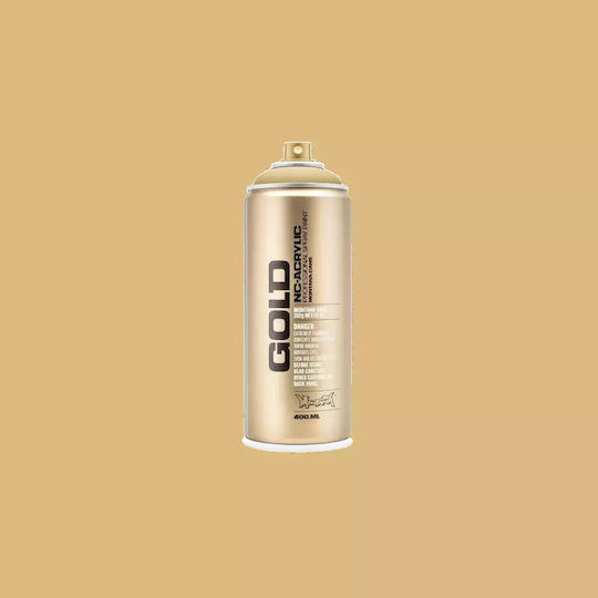 Montana Cans Spray Paint Acrylic with Metallic Effect Gold G8020 Sahara Beige 400ml