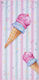 Beauty Home Microfiber Body Double-Sided Pink Towel 70cm