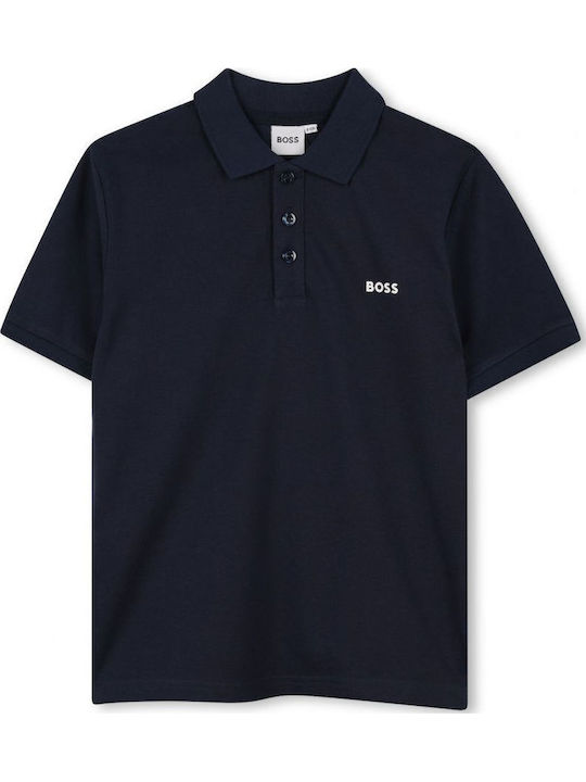 Boss Kids' Polo Short Sleeve Black