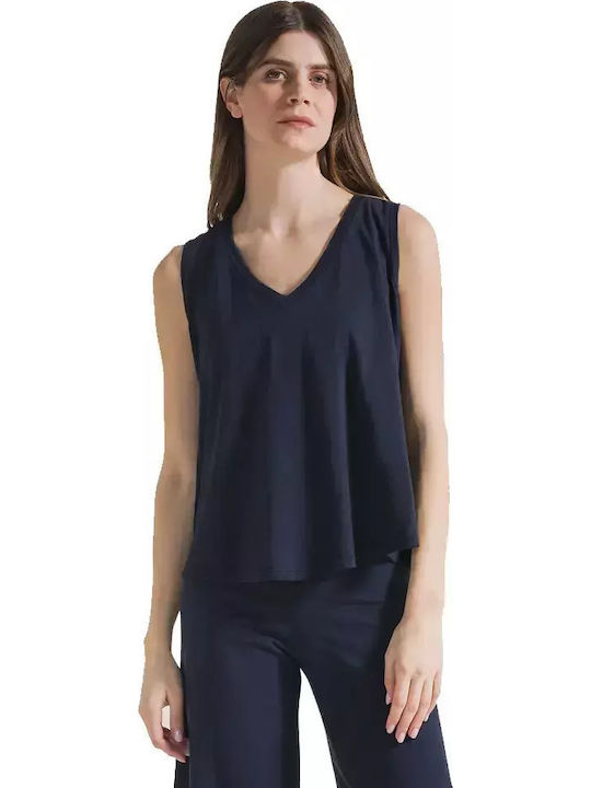 Deha Γυναικεία Μπλούζα Βαμβακερή Blue
