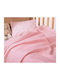 Nef-Nef Homeware Κουβέρτα Αγκαλιάς & Λίκνου Wings Of Joy Πικέ Ροζ 80x110εκ.