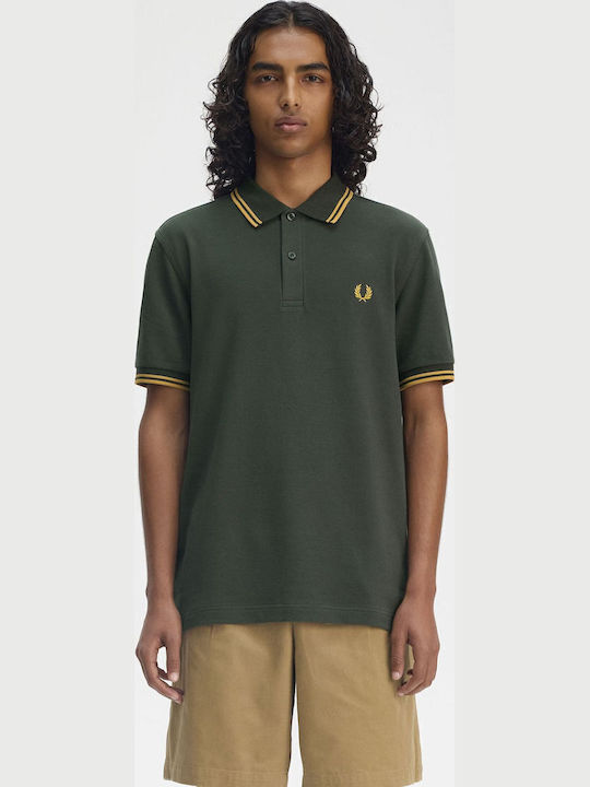 Polo Herrenbluse Kurzarm Grüne