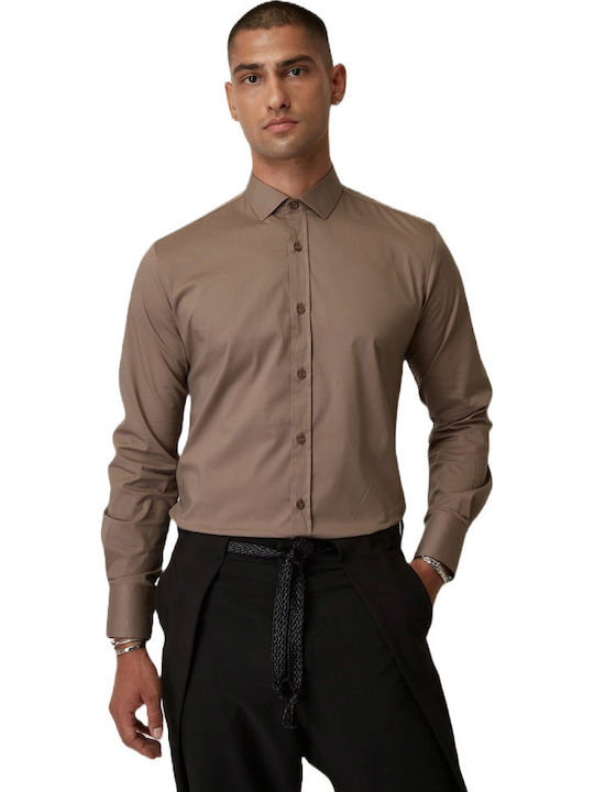 Stefan Fashion Μακρυμάνικo Πουκάμισο σε Στενή Γ...