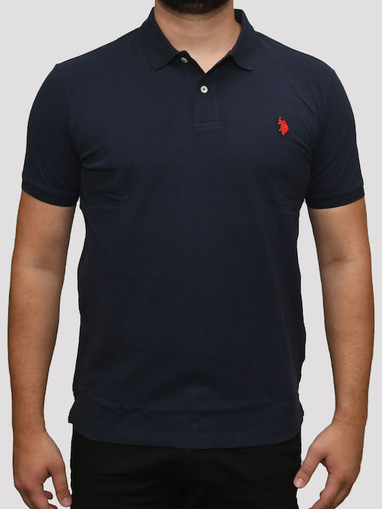 U.S. Polo Assn. Polo Bluse Kurzarm Dunkelblau