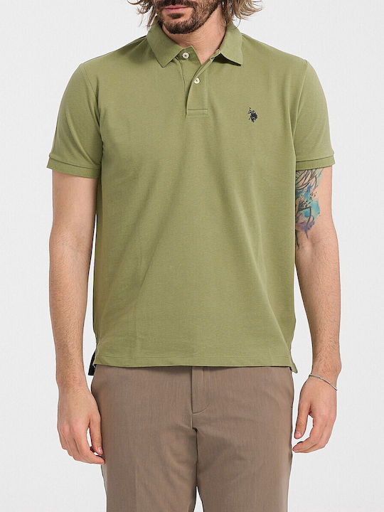 U.S. Polo Assn. King Polo Μπλούζα Κοντομάνικη Xaki