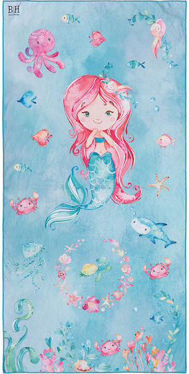 Beauty Home Kinder-Strandtuch Türkis 140x70cm