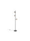 Trio Lighting Φωτιστικό Δαπέδου Ασημί