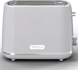 Tesla Φρυγανιέρα 2 Θέσεων 930W Λευκή