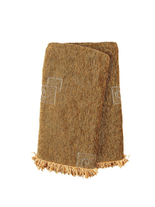 Sunshine Ριχτάρι Διθέσιου Καναπέ Chenille 180x240εκ. brown