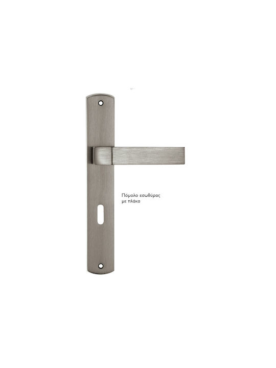 Interior Door Handle Plate Nickel Matte Zogomet...